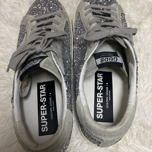 Authentic Silver glitter Golden Goose - Picture 4 of 9